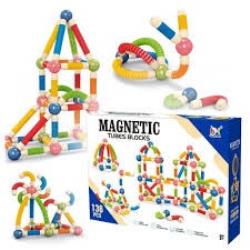 KLOCKI MAGNETYCZNE RURKI 136PCS