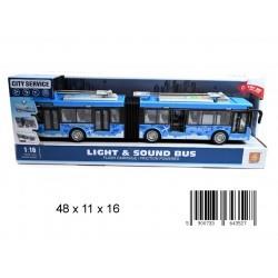 AUTOBUS PRZEGUBOWY ŚW/DŻW 48CM