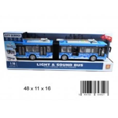 AUTOBUS PRZEGUBOWY ŚW/DŻW 48CM