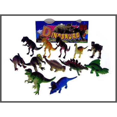 DINOZAURY 10CM 12SZT
