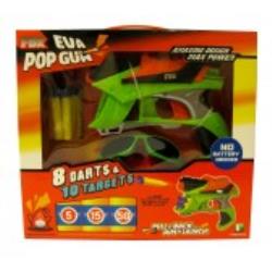 PISTOLET STRZAŁKI TARCZA CELE