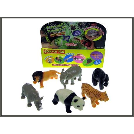 ZWIERZĘTA DZIKIE GROSZEK 12CM MIX 24/OP